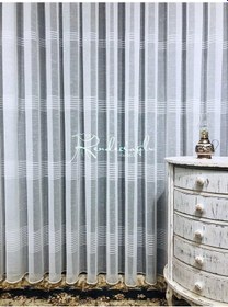 Resim Tül Perde Almera Desen W011464,801 Keten Zemin Kırışmaz Ekru 