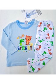 Resim ICEFIELDS %100 Pamuk Erkek Bebek Pijama Takımı 