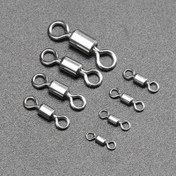 Resim 50 adet Paslanmaz Çelik Balık Tekerleği Boyutları - Katı Bağlantı Topu Rulmanları, Döner Boncuklar, Tatlı ve Tuzlu Su Balıkçılığı için Dayanıklı ve Korozyona Dayanıklı, Verimli Hattı Yönetimi için Güvenli Tekerlek Tasarımı, Balık Tekerleği Boyutları, Korozyona Dayanıklı Malzeme, Nehir, Deniz Balıkçılığı saç tokası, Balıkçılık Aksesuarları ve Ürünleri, Balık Tekerleği, İplik/Balık Tekerleği, İplik Balıkçılığı, Balıkçılık Tüm Ürünleri, Balıkçılık Gadget 