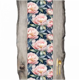 Resim Suluboya Pembe Çiçekler Özel Desen Ranır - Runner 