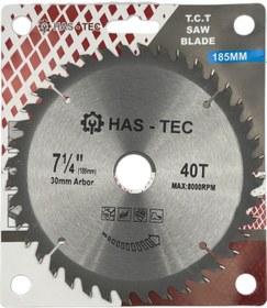 Resim 185 Mm Ahşap & Sunta Kesici Testere T.c.t Saw Blade Ø185x1.3x30 Mm 40t 