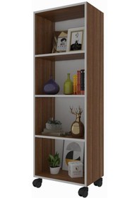 Resim Kenzlife Kitaplık Beril 128 060 020 Cvz Tekerlekli Mutfak Dolabı Banyo Ofis Ayakkabılık Kiler 
