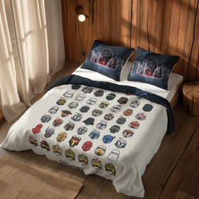 Resim Star Wars Icons & Star Wars Last Supper Çift Taraflı Nevresim Takımı - Tek Kişilik 