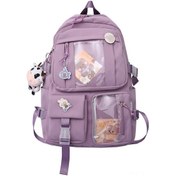 Resim Moveevo Şık Ve Rahat Mor İnek Rozetli Kumaş Ürünü Diğer 