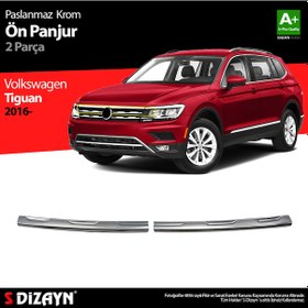 Resim Volkswagen Tiguan Krom Ön Panjur 2 Prç. 2016-2020 