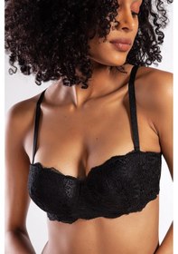 Resim Lenaca G.colorspush Up Strapless Bra, Siyah Konforlu Ve Şık Sütyen Çok Renkli 