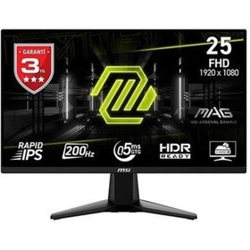 Resim Msı 24.5" Mag 255f E20 200hz 0.5ms Fhd Gamıng Monitör 