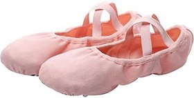 Resim Anneome Yumuşak Bale Ayakkabıları Yumuşak Taban Ayakkabı Kanvas Bale Ayakkabıları Deri Bale Yürümeye Başlayan Kızlar Için Bale Ayakkabıları Uygulama Ayakkabı Kız Çocuk Yetişkin 