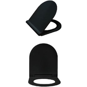 Resim Bagno Parlak Siyah Gala Premium Soft Close Klozet Kapağı (BG.101714300) 