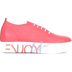 Resim Bueno Shoes Mercan Deri Kadın Dolgu Topuklu Ayakkabı 01ws10702 