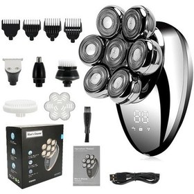 Resim Blueeyes Erkekler İçin 7d Yüzen Başlıklı Şarj Edilebilir Islak/kuru Elektrikli Tıraş Makinesi - Lcd Ekranlı Iq71b6 