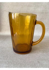 Resim Antika Sarı Kristal Can Sürahi 20,5 Cm 
