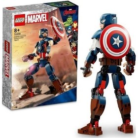 Resim LEGO® 76258 Super Heroes Kaptan Amerika Yapım Figürü 310 Parça 