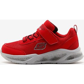 Resim Skechers Skechers Meteor - Lights Küçük Erkek Çocuk Kırmızı Işıklı Spor Ayakkabı 401675n Rdbk 
