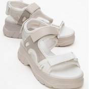 Resim 4740 Beyaz Beyaz Rugan Kadın Sandalet Beyaz 