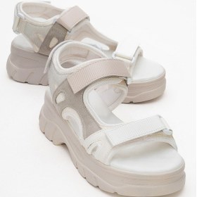 Resim 4740 Beyaz Beyaz Rugan Kadın Sandalet Beyaz 