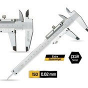 Resim Genel Markalar Çelik Mekanik Kumpas 15 cm. - Hassasiyet 0.02 mm. 
