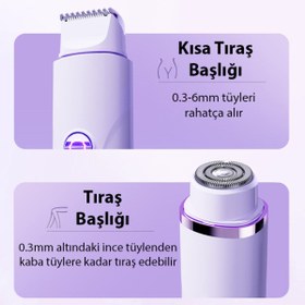 Resim Şarjlı Epilasyon ve traş makinası yüz vücut için hassas başlıklı traş makinası burun yüz için 