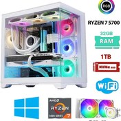 Resim DMC N316 (PUBG,GTA 5) Ryzen 7 5700 32GB RAM 1TB M.2,8GB RX6600 GDDR6 Sıvı Soğutmalı Oyuncu Bilgisayarı 