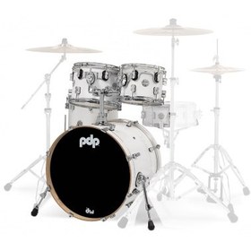 Resim PDP Drums Concept Series 20" 4 Parça Akustik Davul Seti (Pearlescent White) 
