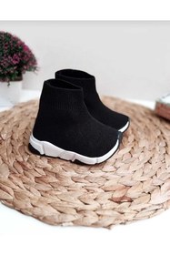 Resim ebulduk Ünisex Çocuk Çorap Sneaker Siyah Model 