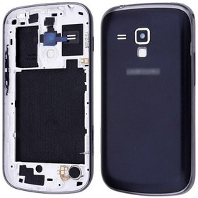 Resim Samsung Galaxy S Duos S7562 Kasa Kapak - Siyah 