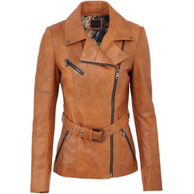 Resim Taba Deri Kadın Deri Ceket - K22KDM320298-R51 