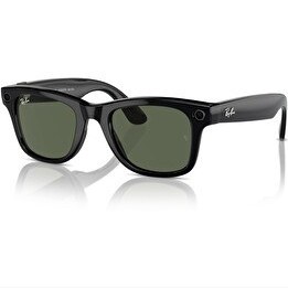 Resim Meta Ray-Ban Wayfarer Parlak Siyah G15 Yeşil Akıllı Gözlük 