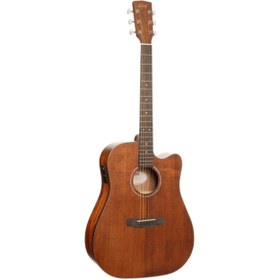 Resim Cort EARTH60MCEOP Masif Maun Kapaklı Elektro Akustik Gitar (Orta Seviye) | Kesik Kasa (Cutaway), Dahili Preamp ve Open Pore Doğal Mat Bitiş 