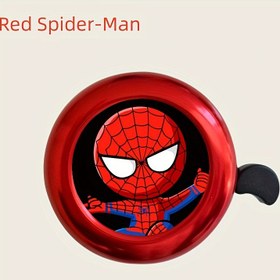 Resim Özel Teklif: Orijinal Marvel Spider-Man Bisiklet Zili, Denge Bisikleti Zili, Süper Yüksek Sesli Kaptan Amerika Sevimli Karikatür Demir Erkek Aksesuarı 