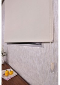 Resim Krem Karartma Düz Etek Dilimsiz Ds-screen 2 Blackout Zebra Stor Güneşlik Perde 260 X 200 