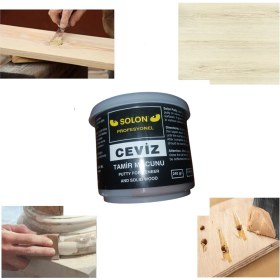 Resim 2 Adet Çok Amaçlı Ahşap Parke Masa Sehpa Çizik Çok Amaçlı Tamir Dolgu Macunu Ceviz 240 gr 