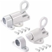 Resim 2 Adet Kendinden Kilitli Kapı Sürgüsü, Yaylı Kilit, Otomatik Kapı Sürgüsü, Yaylı Kapı Sürgüsü, Vidalı Yaylı Kapı Sürgüsü, Pencereler Ve Ahşap Kapılar İçin Uygundur 