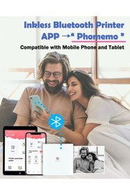 Resim Phomemo M02 Mini Taşınabilir Akıllı Cep Sticker Fotoğraf Yazıcı, Yapay Zeka Destekli Uygulama 