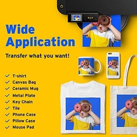 Resim Printers Jack Süblimasyon Kağıdı 100 Yaprak 11 inç x 17 inç 120 gsm Herhangi Bir Epson Sawgrass Mürekkep Püskürtmeli Yazıcı için Tişört, Seramik, Mouse Pad, Havlu, Kendin Yap Benzersiz Hediyeler için Süblimasyon Mürekkep ile 
