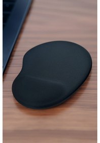 Resim Mouse Pad Bilek Destekli Siyah Baskısız Mousepad 