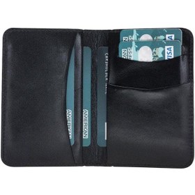Resim Bloominbag Bloomledger Cosmic Cosmos Hakiki Deri Bifold Cüzdan Siyah 