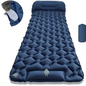 Resim Maxaccess Hafif Şişme Kamp Matı Q Gri Yerleşik Pompa Ve Başlık Yürüyüş İçin Gri 