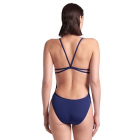 Resim Arena Swimsuit Lace Back Solid Kadın Lacivert Yüzücü Mayo 004651701 