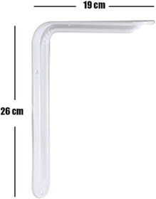 Resim Yıldızan trendyvision Raf Altı Ayak Raf Tutucu L Demir 19 x 26 cm Beyaz Montaj Aparatı (2 ADET) buyflicker 39 