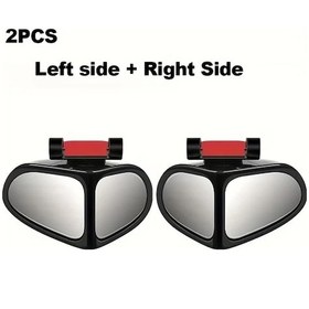 Resim Honeybeeshop 2 Adet Oval Kör Nokta Aynaları Araba Dikiz Aynaları 360 Dönebilir Geniş Görüş Alanı Ultra Net Lens Kamyon Suv Sedan Uyumlu 