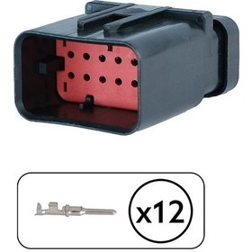 Resim Dişi Konnektör 12 Pin Kablosuz 