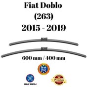 Resim Fiat Doblo 263 2015 2016 2017 2018 2019 Uyumlu Ön Cam Silecek Süpürgesi Takımı 600/400mm Silbak Sb2416c 