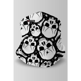 Resim Skull Motorcu Buff Maske Outdoor Boyunluk Unisex Bandana 