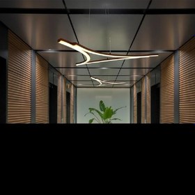 Resim Petrovac/Sarkıt Avize / 60 cm/Antrasit Gövde / 3 Renk Işık 