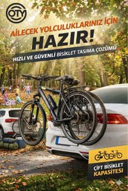 Resim OTY 2 Bisiklet Taşıma Aparatı Yeni Nesil Tüm Araçlara Uyumlu (Suv-Sedan-Hacback-Hafif Ticari ) 