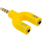 Resim Ally 3.5 Mm Kulaklık Mikrofon Çoklayıcı 3.5 Mm Splitter Dönüştürücü 