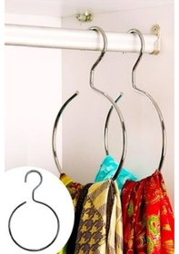 Resim Şal Eşarp Askısı Dolap İçi Metal 5 Adet Catchme Krom 