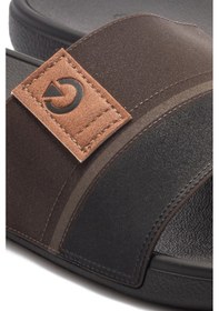 Resim Cartago Dakar Slide Erkek Terlik Kahverengi 39/46 Kahverengi 