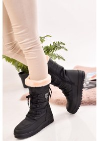 Resim Modaonn Kadın Kar Botu Termal Yünlü Kar Çizmesi Kaymaz Taban 001 